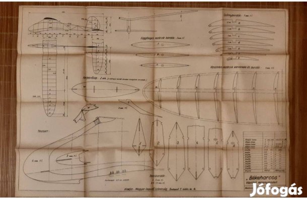 Vitorlázó repülőgép modell, 1950-es évek