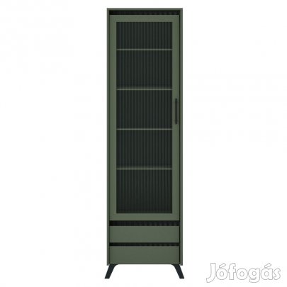 Vitrin, smoke zöld/fekete, LONGY REG1W2S