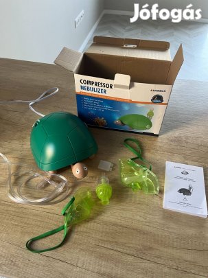 Vivamax GYV13 "Teknős" gyermek kompresszoros inhalátor - Kiváló állapo