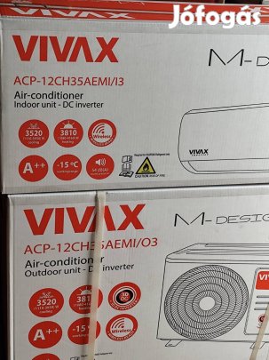 Vivax M-design 3,5Kw Inverteres split klíma Wifi Opcionális!