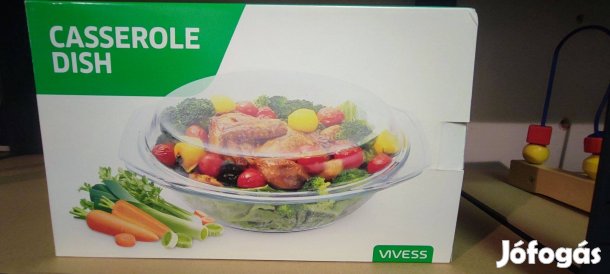 Vivess caserole dish jénai tál új 3l