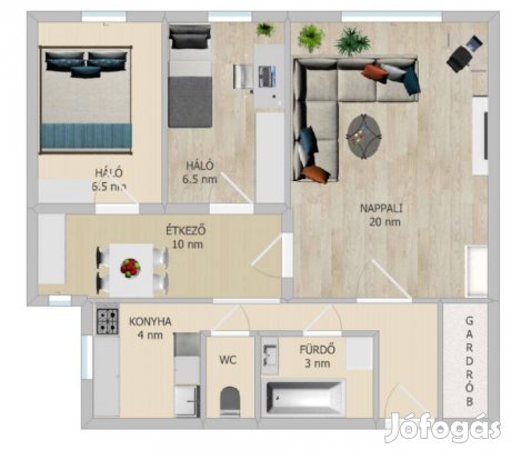 Vizafogón panorámás 58 m2-es lakás eladó!