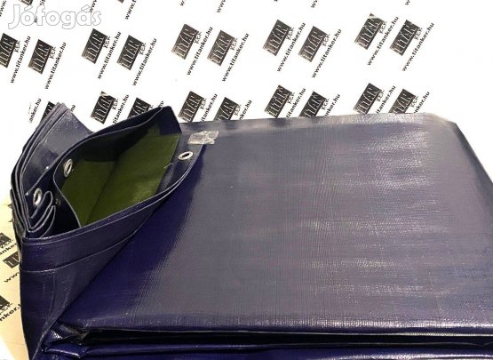 Vízálló takaróponyva 3x5m 200g/m2 extra vastag takaró ponyva kék-zöld