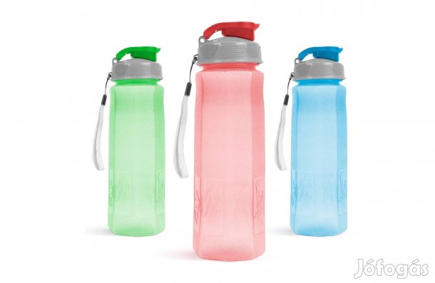 Vizes palack Sport kulacs sportkulacs - műanyag átlátszó - 800 ml