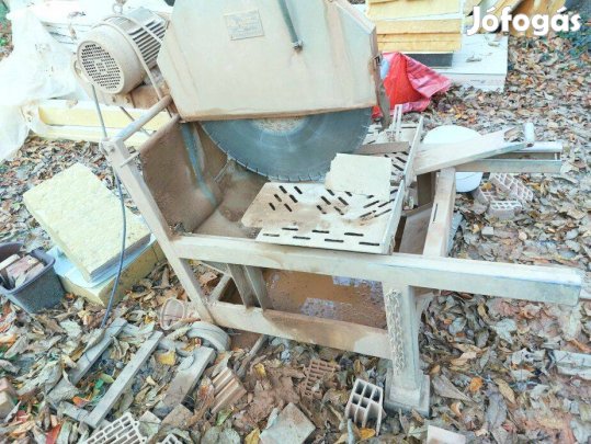 Vizes téglavágó vizesvágó gyémántvágó 650mm tárcsa 400V 4kW