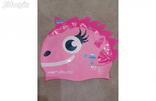 Vízhatlan Nabaji újszerű gyermek szilikon úszósapka 1900 Ft