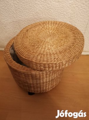 Vizijácint puff-ülőke-tárolórekesszel