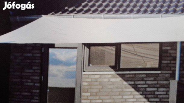 Vízlepergető, krémfehér Napvitorla, UV 50 300X250 CM Sok Mást Is