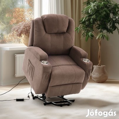 Vízlepergető szövettel felállást segítő relax elektromos fotelágy