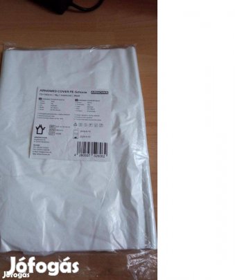 Vízlepergetős fehér műanyag kötény 75x140 cm 50 db bontatlan csomag