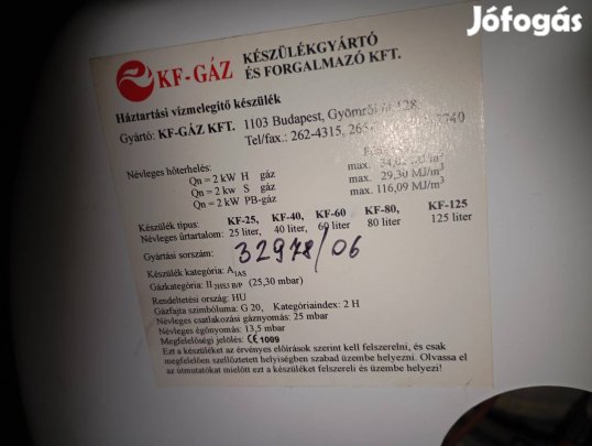 Vízmelegítő készülék