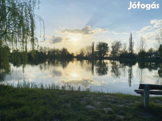 Vízparti duplatelek eladó Vasas horgásztó üdülőrészén!