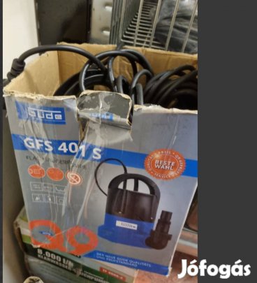 Víztelenítéshez 1mm-ig, lapos szivattyú, merülő búvárszivattyú, garis