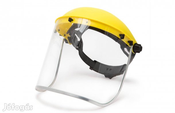 Víztiszta látómező Egész arcot védő fejpántos plexi pajzs arcvédő