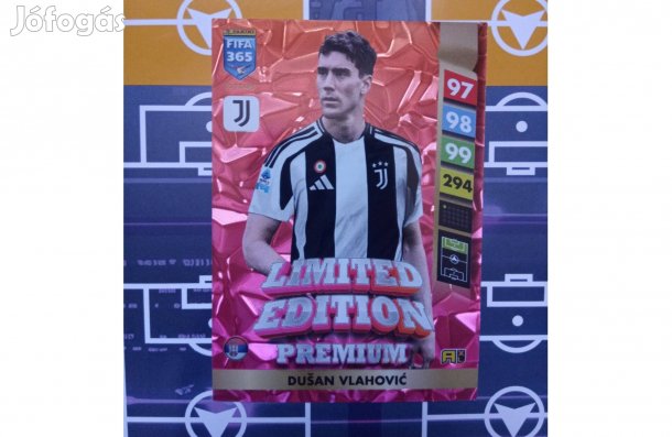 Vlahovic (Juventus) Panini Fifa 365 2025 Premium Limited kártya