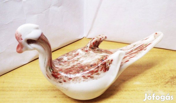 Vöcsök, kézműves művészi üvegszobor. Muránó Olaszország