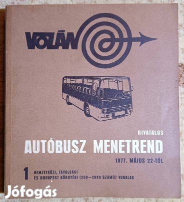 Volán, menetrendkönyv