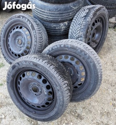 Volkswagen 5x112 205/55/R16 téli kerék garnitúra újszerű téli gumi