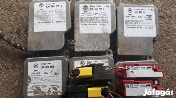 Volkswagen Golf 4 bora légzsák vezérlő egység 1J0909609 6Q0909605A