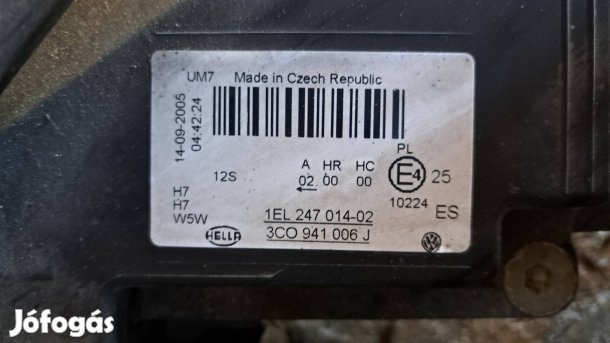 Volkswagen Passat b6 első fényszóró eladó 