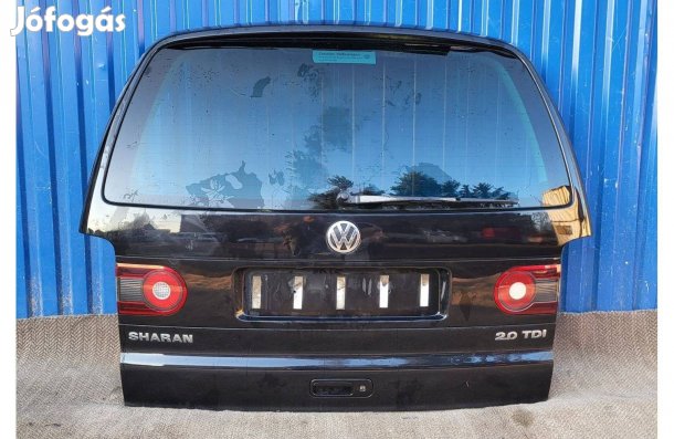 Volkswagen Sharan 2006- csomagtér ajtó fekete rozsdamentes