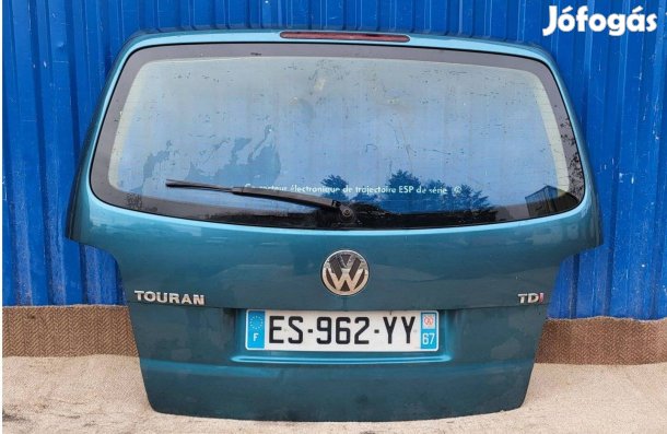 Volkswagen Touran csomagtér ajtó kékeszöld
