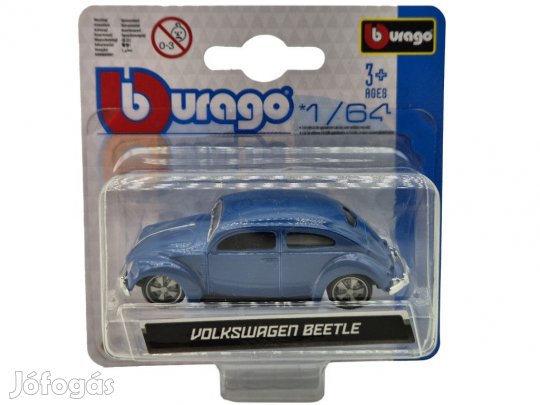 Volkswagen VW Beetle Bogár (1965) - kék -  Bburago - 1:64