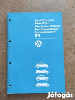 Volkswagen VW Bogár 1302 és 1303 alkatrészkatalógus