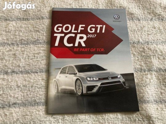 Volkswagen VW Golf GTI TCR prospektus, katalógus, brossúra