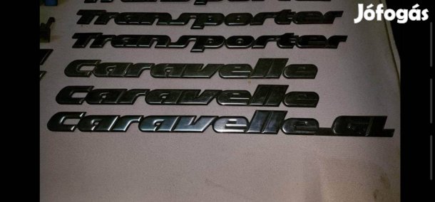 Volkswagen VW Transporter T4 Caravelle felirat, embléma
