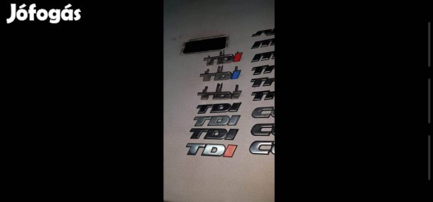 Volkswagen VW Transporter T4 Multivan Carvelle TDI felirat, embléma