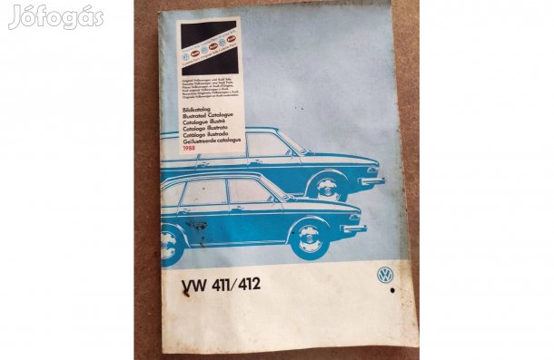 Volkswagen Vw. 411 és 412 alkatrészkatalógus