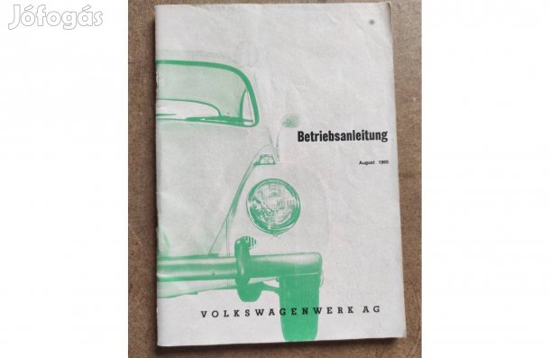 Volkswagen Vw. Bogár kezelési karbantartási útmutató.1965.08-