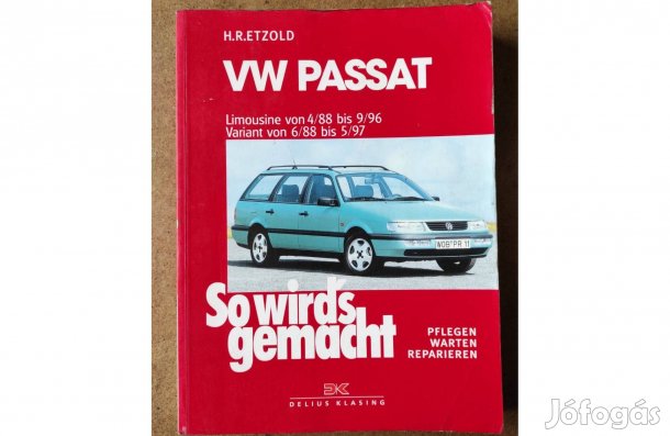Volkswagen Vw, Passat javítási karbantartási könyv