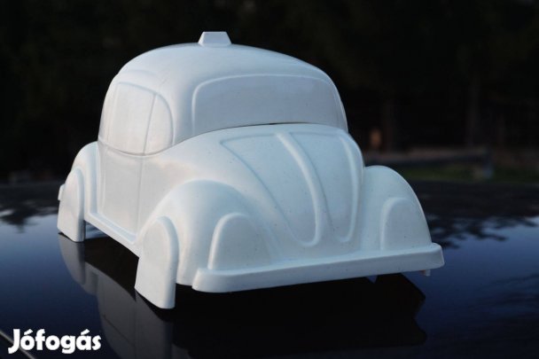 Volkswagen bogár 35x22 cm műanyag Null kilóméteres dísz, bili