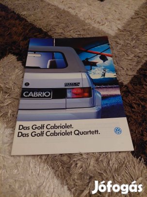Volkswagen golf 1 cabriolet prospektus katalógus