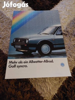 Volkswagen golf 2 syncro prospektus katalógus