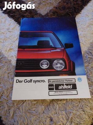 Volkswagen golf 2 syncro prospektus katalógus