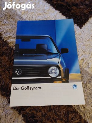 Volkswagen golf 2 syncro prospektus katalógus
