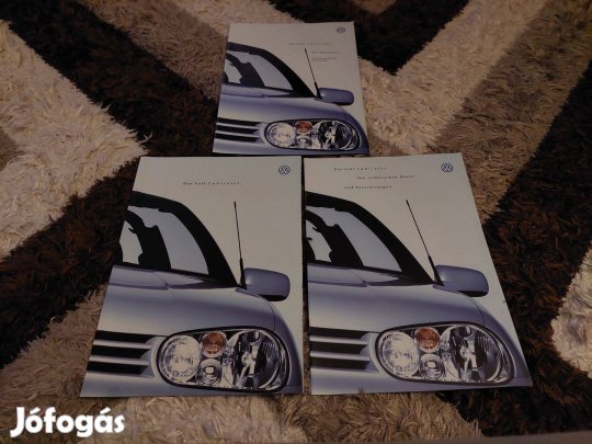 Volkswagen golf 4 cabriolet prospektus katalógus