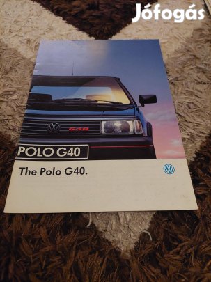 Volkswagen polo g40 prospektus katalógus