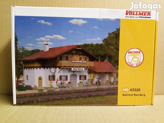 Vollmer 43526 Bad Berg vasútállomás épület építőkészlet H0