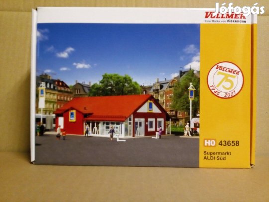 Vollmer 43658 ALDI Süd szupermarket épület építőkészlet H0