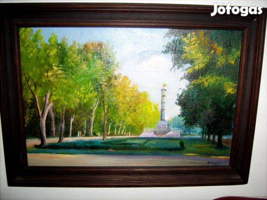 Volodimir Krevej ukrán festő szignózott eredeti műve