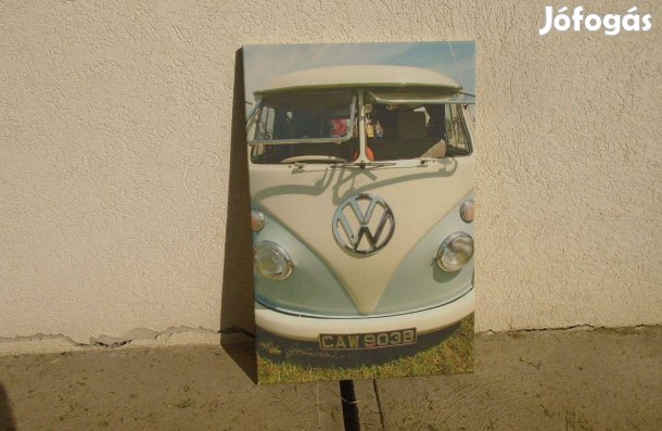 Volskwagen Busz - fali kép - újszerűn - 60 cm x 41,5 cm-es