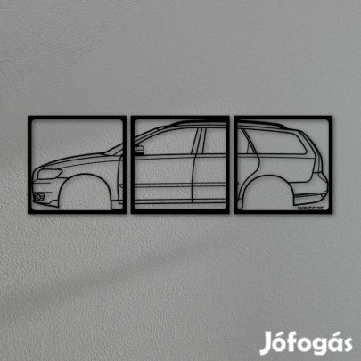 Volvo V50 Facelift - 3 részes, autós faldekoráció