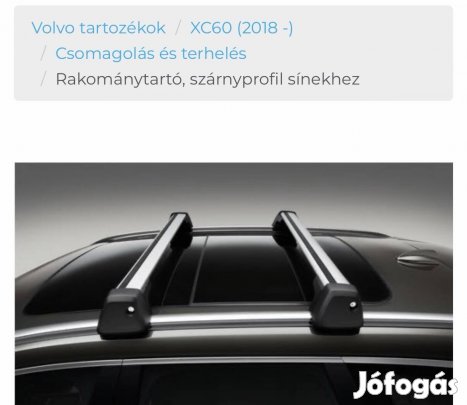 Volvo XC60 (2018-) tetőcsomagtartó sín