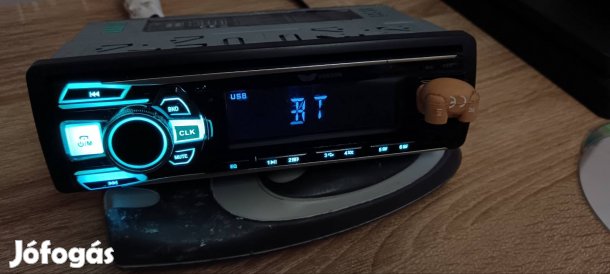 Vordon autórádió - bluetooth, 2 usb, sd, aux, rádió, szinváltós 