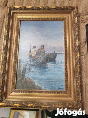 Vörös József 1928 Halászok című kép