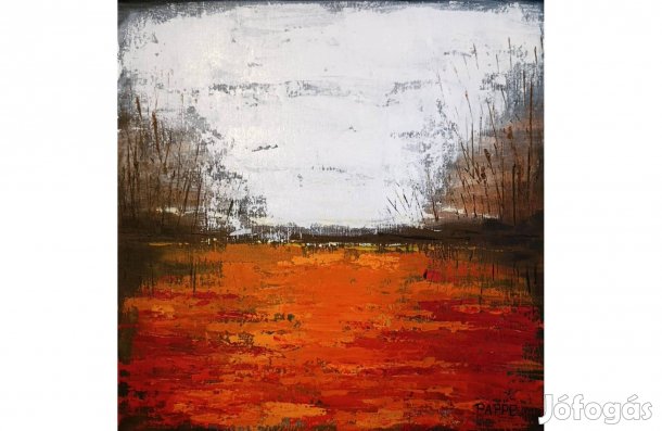 Vörös csend című akril festmény eladó